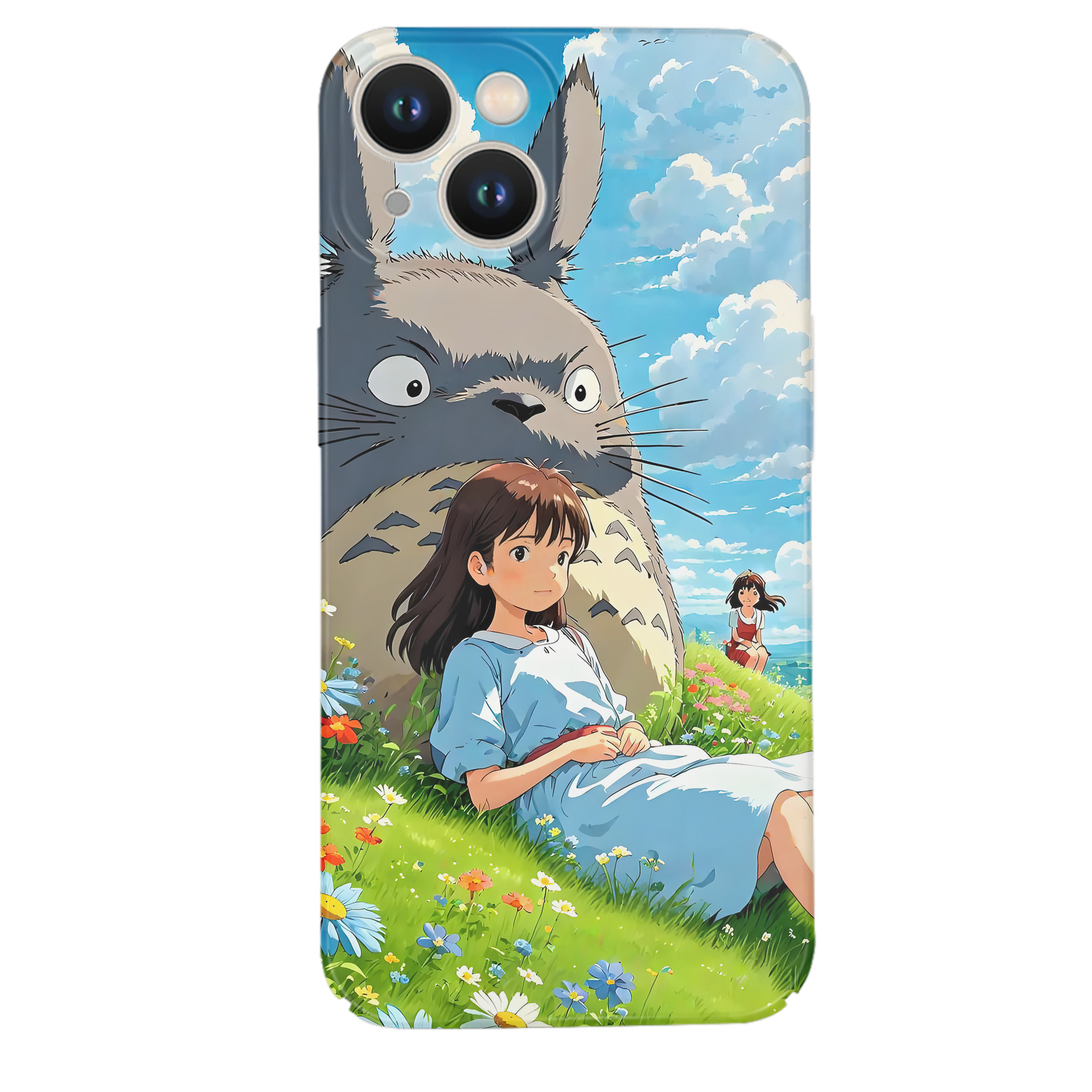 （画像用） となりのトトロ 草壁メイ 草壁サツキ My Neighbor Totoro Satsuki Kusakabe Mei Kusakabe 【iPhone 14シリーズ対応】ハードケース